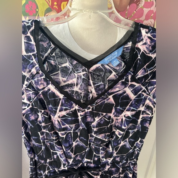 Abstract Print Dress - Picture 3 of 3